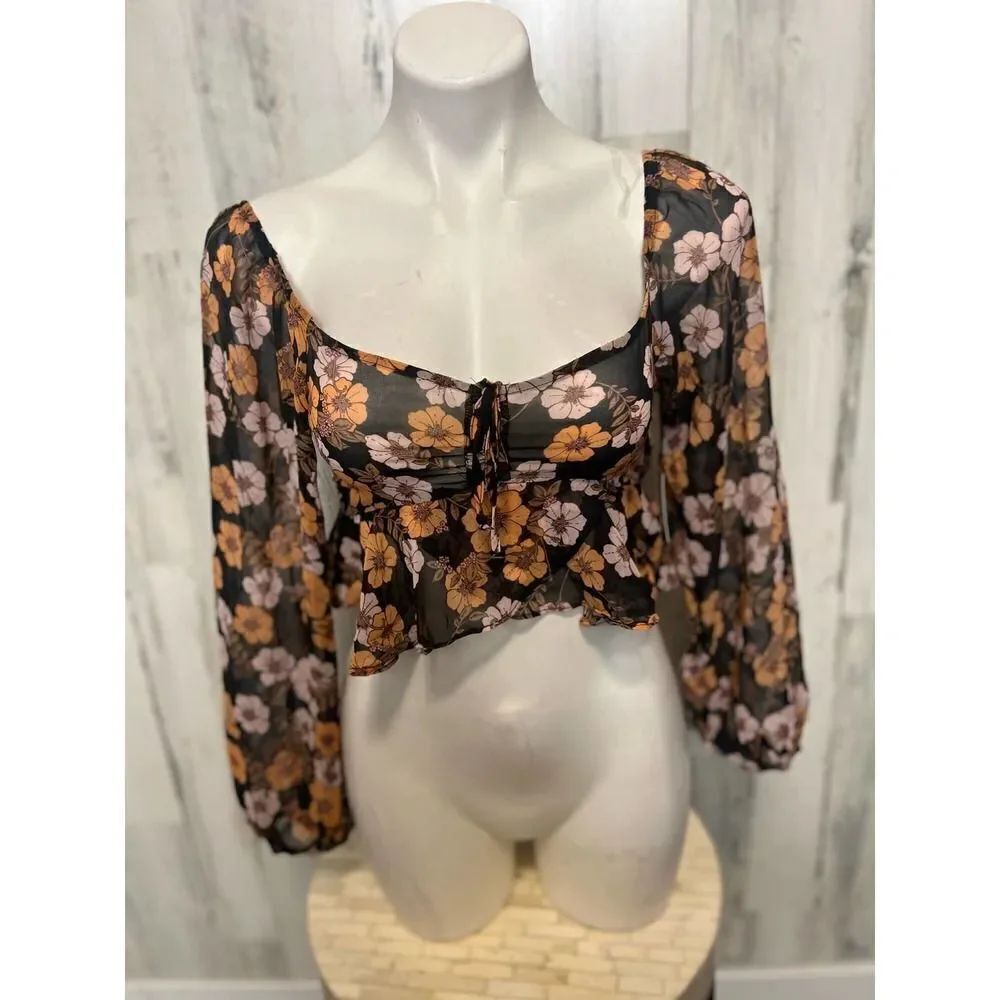 Floral crop top